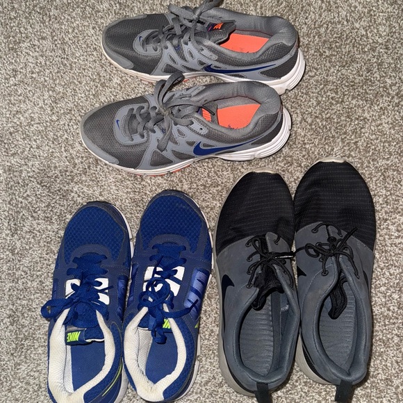 Nike Running Shoes Men’s Gym Sneakers Gray and Blue Athletic Activewear - Picture 9 of 9